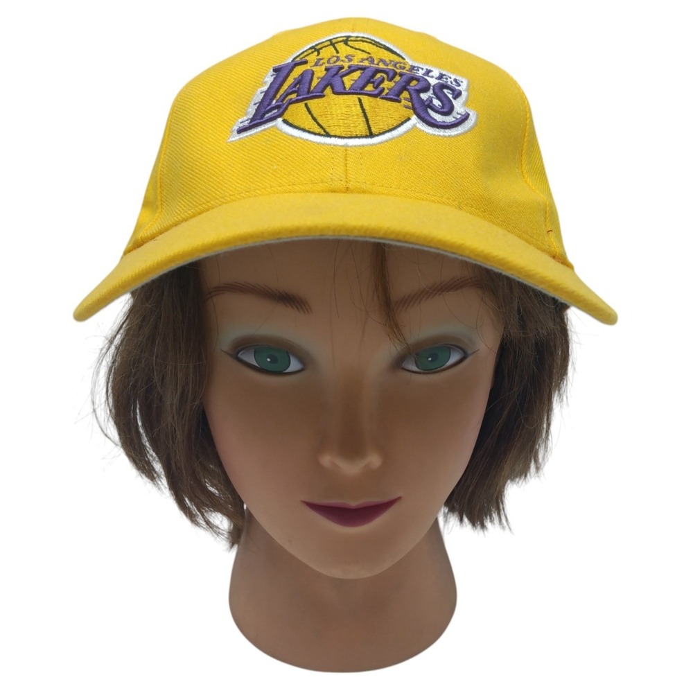 LOS‎ ANGELES LAKERS NBA OFFICIAL '47 BRAND CLEAN UP YELLOW STRAPBACK HAT CAP